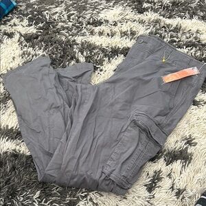 Goodfellow & Co Gray Cargo Pants with Elastic Waistband